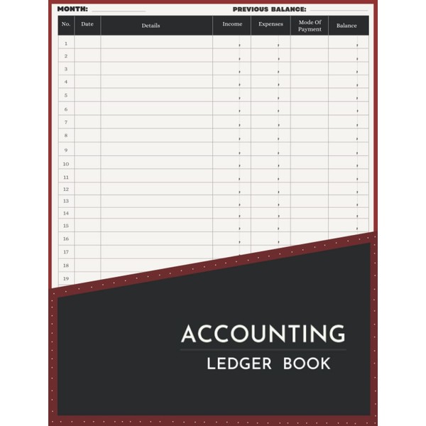 Accounting Ledger Book: Accounts Book Self Employed| Simple Bookkeeping Accounts