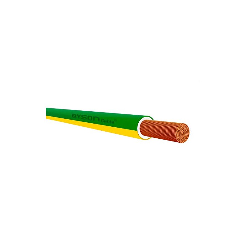 EARTH CABLE GREEN & YELLOW 6491X PER METER SIZE 10MM