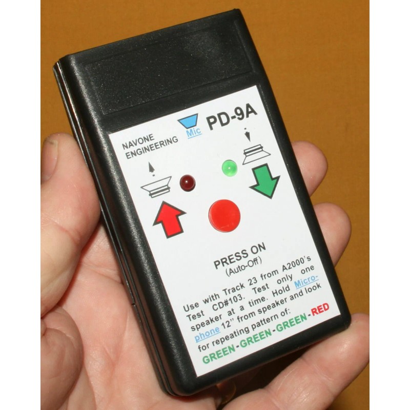 NEI PD-9 Polarity Checker Self-Test Auto-Off Audio Speaker Tester +