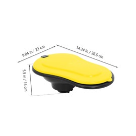 Operitacx Bautrutzelement Campingtoilette Außentoilette Notfalltoilette Urinal für frauen weibliches Urinal auslaufsicher kompaktes tragbares Urinal Nacht-Urinale für Männer Abs Yellow