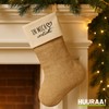Huuraa Weihnachtsstrumpf In Mich verliebt Geschenk Beige Jute In Mich