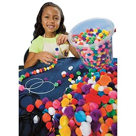 Color Splash! Pom Pom Bead Bucket