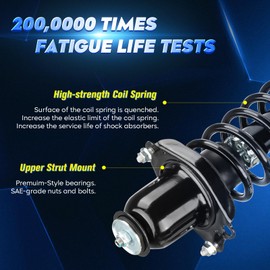 Front Strut Sway Bar Links for 2009-2013 Toyota Corolla Matrix 1.8L, 09-10 Pontiac Vibe, Shock Absorbers Replace 572598 572597 4PCS