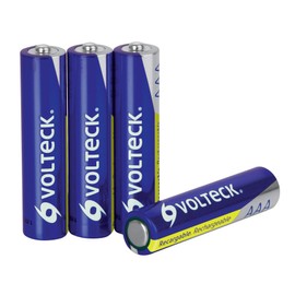 Volteck RE-AAA4, Pilas recargables, uso general, AAA, 600 mAh, 4 piezas