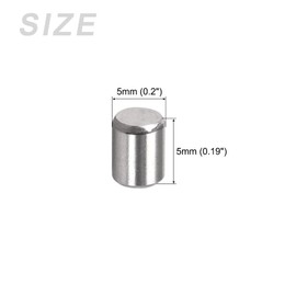 METALLIXITY Dowel Pin (5x5mm) 20Pcs, 304 Stainless Steel Shelf Support Pegs Pin Fastener Elements - for Metal Devices, Furniture Installation, Industrial, DIY