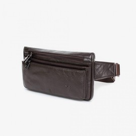 Slingback bag, men's bag, casual hip bag, student bag waist color black