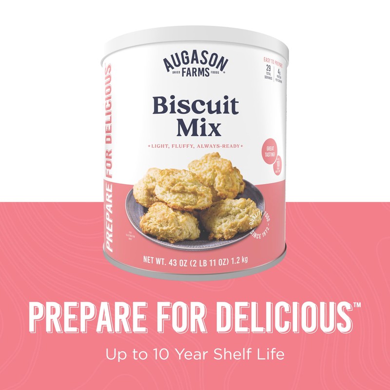 Buttermilk Biscuit Mix Can Emergency Food Supply, 29 Servings, 10
