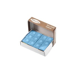 Box of 12 Cubes of Tournament Quality Pioneer Chalk - Blue