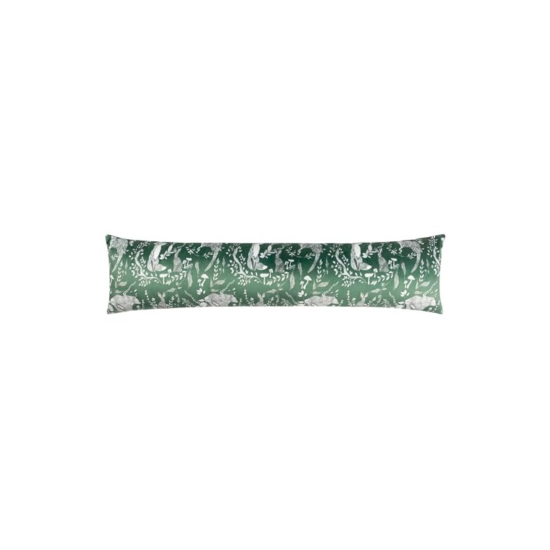 furn. Buckthorn Woodland Draught Excluder Cover, Evergreen, 92cm x 20cm