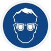 Eye Protection Use Sign, Mandatory Sign in accordance with DIN
