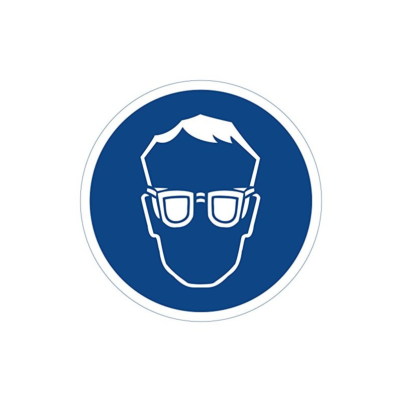 Eye Protection Use Sign, Mandatory Sign in accordance with DIN