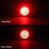 Partsam 4Pcs 4" Round Red LED Stop Turn Tail Lights