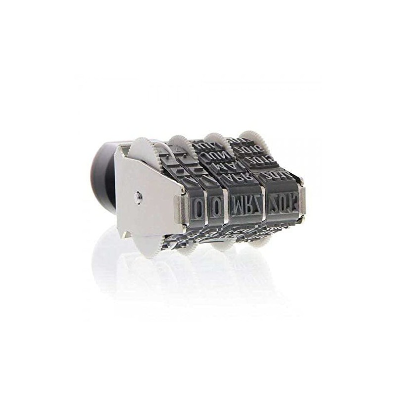 Colop Rectangular Hand Stamp Metal Date Stamp 40 x 9