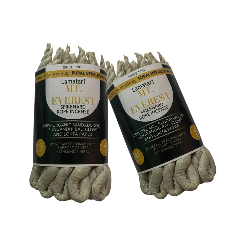 Lamatar1 Natural Rope Incense Set Of 2 Pack Burning Gently