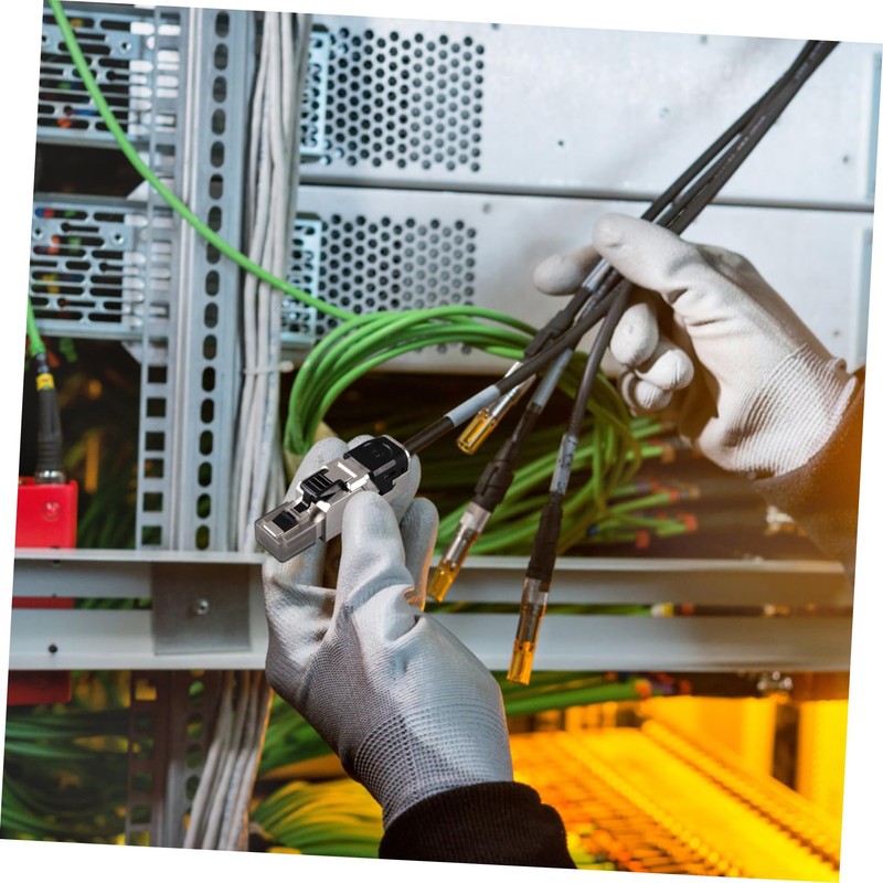 LABRIMP Shielded Connector Pass Through Modular Plug for Tool Installation