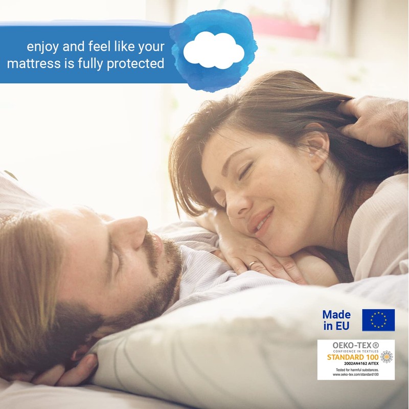 Velfont Mattress Encasement 150x190/200cm King Size Anti-dust mite Breathable and