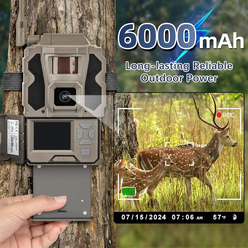 2PCS Rechargeable Battery for Reveal Hunting Trail Camera X Gen