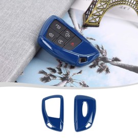 Voodonala for Chevy Silverado 2022-2024 ZR2 Key Fob Cover Case ABS Key Decoration Cover Key Shell Compatible with Chevy Silverado 2022-2024 ZR2(ABS,Blue)