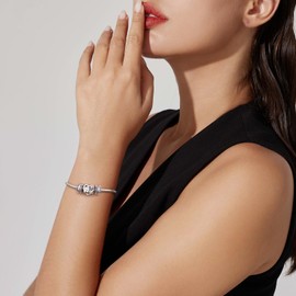 DALARAN Clip Spacer Charm for Bracelet Clip Lock Stopper Bead Spacer European Openable Beads 2pcs