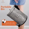Autumn Alley Galvanized Metal Pedal Waste Bin | 5L, 1.3