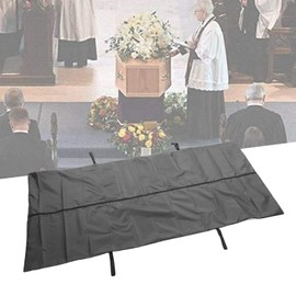 Black Emergency Carcass Body Bag - Oxford Fabric Material for Transportation in Funeral Hospital (210 x 75 cm)