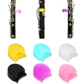 "6 Pcs Silicone Clarinet Oboe Clarinet Thumb Rest Cushion 6 Colors Thumb Protector for Most Clarinet "