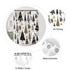 ASDCXZ Christmas Shower Curtain 180 x 200 cm, Shiny Gold