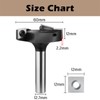 Genmitsu CNC Spoilboard Surfacing Router Bit, 1/2" Shank 2-9/25" Cutting
