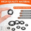 Jeboler Pack of 100 M4 Locking Washers, Clamping Discs Starlock