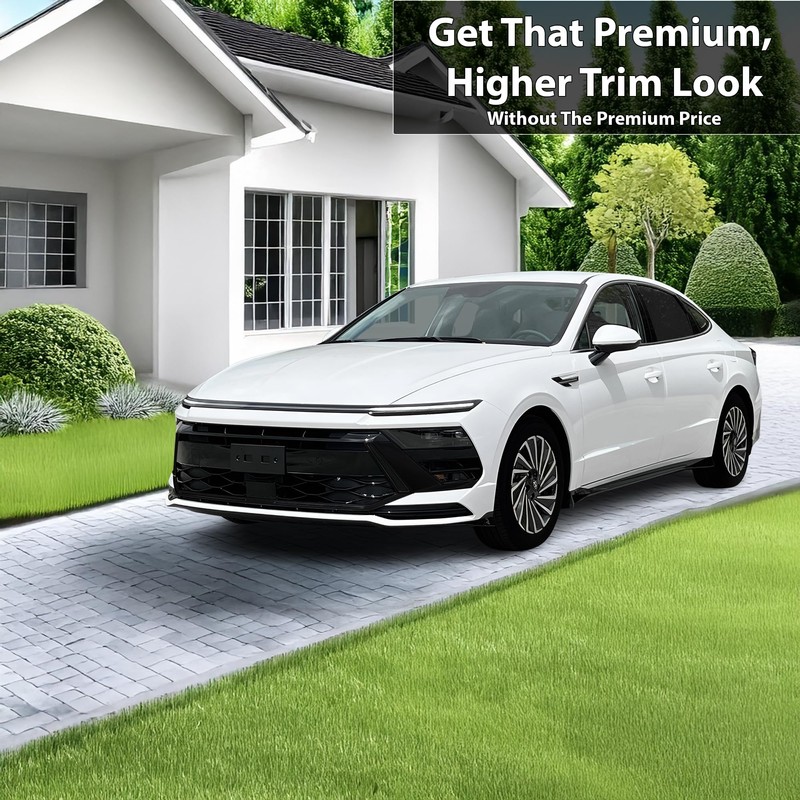 BOGAR TECH DESIGNS Front Chrome Delete Overlay Wrap Film Compatible