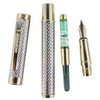 Sipliv Crocodile Carving Pattern Metal Fountain Pen with Gift Box