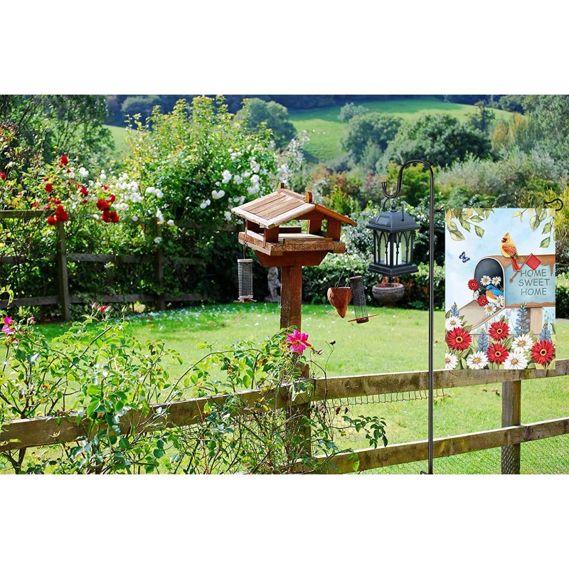 W&X LOPANNY Large Garden Flag Holder Stand Pole for 48"L