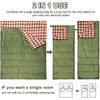 AGEMORE Cotton Flannel Double Sleeping Bag for Camping, Backpacking Or