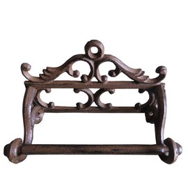 Comfy Hour Antique and Vintage Collection Cast Iron Classic Toilet Paper Holder