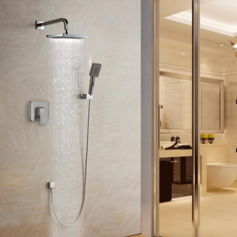 MEER FAUCETS BY CNX Mezcladora Monomando para Regadera de Ducha,