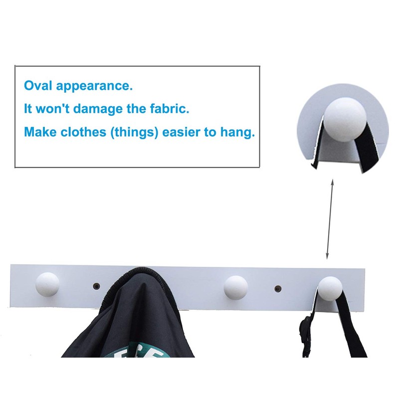 Tmflove Wall-Mounted Hook Coat and Hat Rack | Decorative Household