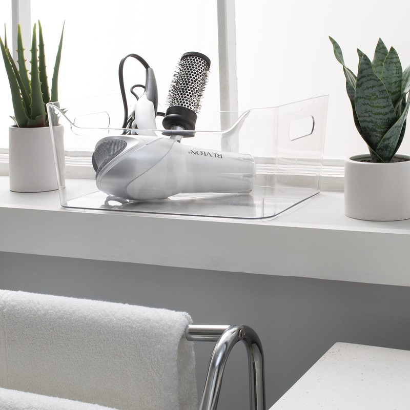 Simplify Large, Super Clear Storage Tote Bin