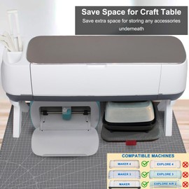 LOPASA Stand Legs Compatible with Cricut Maker 4, 3, 1, Machine Organization and Storage, Craft Desk Accessories and Space Organizer, Cutting Machine Storage Solutions