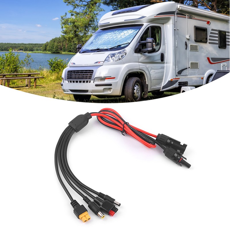 Solar Panel Extension Cable 4 in 1 DC5521 7909 XT60