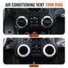4PCS Center Console Dash Air Conditioner Vent Cover Trim Interior