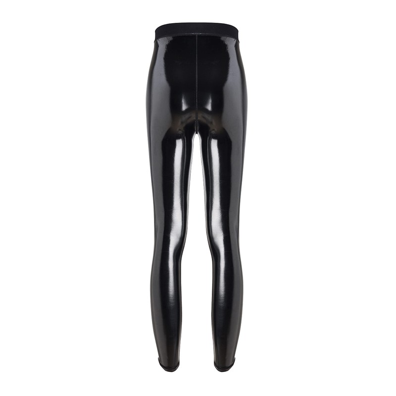 LEOHEX Super Smooth Enamel Strong Gloss High Waist Stretch Cropped