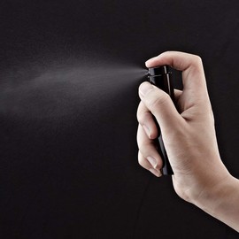 5PCS 8ml Travel Perfume Atomizer Refillable, Mini Cologne Spray Bottle Empty, Small Aftershave Sprayer for Liquid Dispenser (Black)