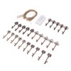 25pcs Bottle Opener Retro Metal Key Bottle Opener with Tag