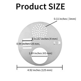 Acoeitl 4Pcs Bee Hive Entrance Disc 4.92In Diameter Stainless Steel Entrance Gates Beekeeping Tool Equipment for Beekeepers Nuc Box Entrance Reducer Round Beehive Nest Door for Swarm Trap Hive Trap