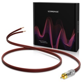UCINNOVATE RCA Speaker Cable OFC, 1 Pack OFC HiFi 2 m / 6.56 Ft 14AWG RCA Audio Cable RCA Jack Plug Adapter Connector to RCA Cable Audio Cable for Amplifier Subwoofer Audio Video Receiver