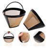 Zsanhua 2PCS Coffee Filter, Universal Permanent Coffee Filter Stainless Steel