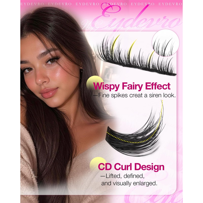 Fluffy Lash Clusters Wispy Fairy Cluster Eyelash Extensions