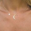 Yheakne Boho Moon Star Necklace Choker Gold Crescent Moon Pendant