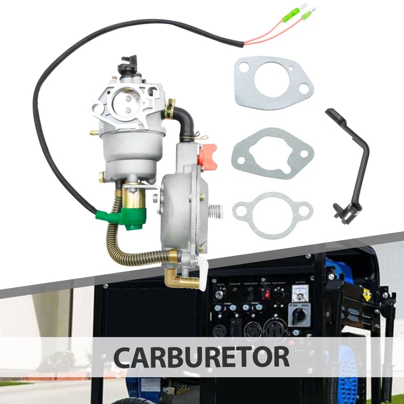 Anxingo Carburetor Kit, Dual Fuel LPG Carburetor, Replacement for Duromax