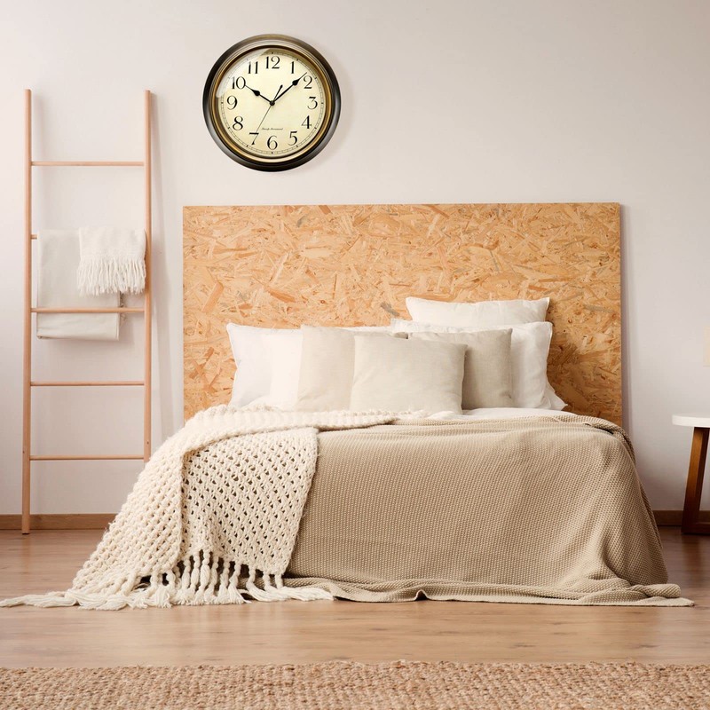 Plumeet Metal Wall Clock, 13'' Non Ticking Classic Silent Iron